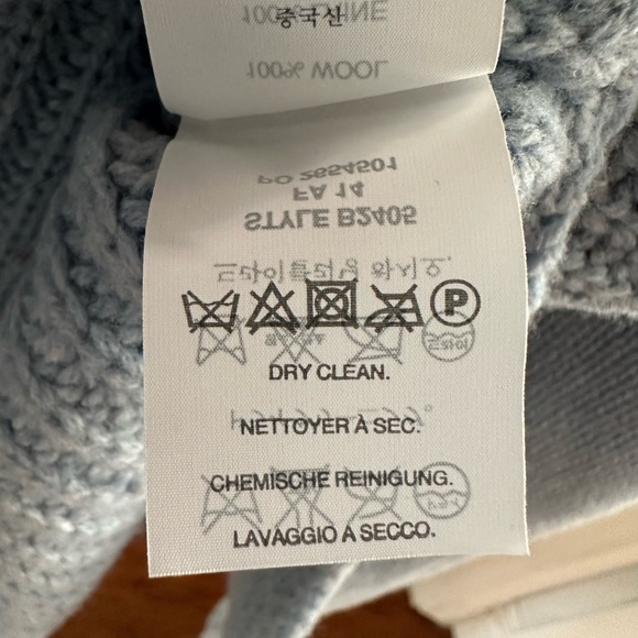 J.Crew 100% wool baby blue sweater - Picture 6 of 8